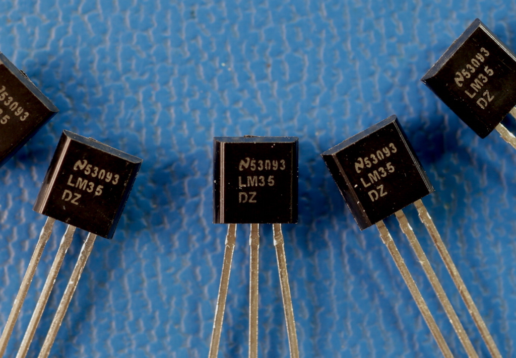 TI LM-35 Sensors in TO-92 Packages